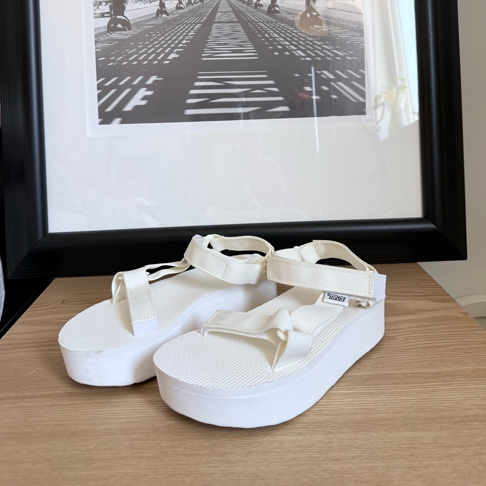 Teva Women's White Platform Sandals